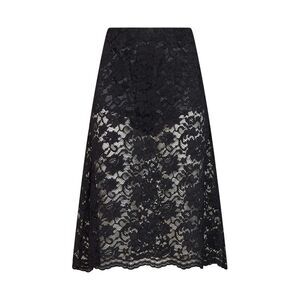 Blanca Vita Women Onyx Lace Gyraz Flared Skirt